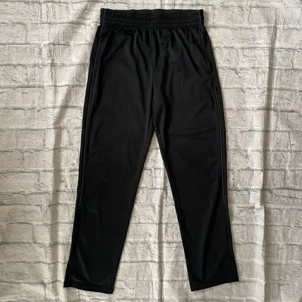Tek Gear men S pull on athletic pants w/elastic waist black